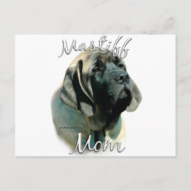 Mastiff (Jungtier) Mama 2 Postkarte (Vorderseite)