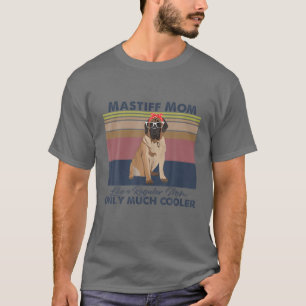Mastiff Mama Bandana Match Vintager Muttertagshund T-Shirt