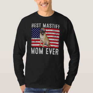 Mastiff Mama US American Flag Mastiff Dog Eigentüm T-Shirt