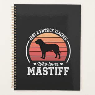 Mastiff Physiklehrer Hunde Liebhaber Planer