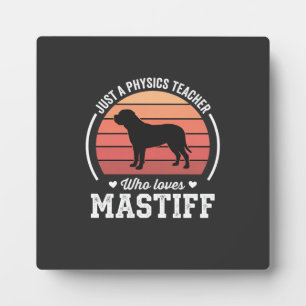 Mastiff-Physiklehrer-Hundefreund Fotoplatte