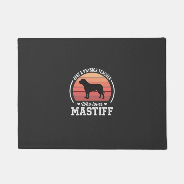 Mastiff-Physiklehrer-Hundefreund Fußmatte (Vorderseite)