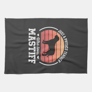Mastiff-Physiklehrer-Hundefreund Geschirrtuch