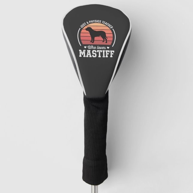 Mastiff-Physiklehrer-Hundefreund Golf Headcover (Vorderseite)