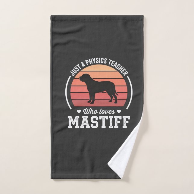 Mastiff-Physiklehrer-Hundefreund Handtuch (Handtuch)