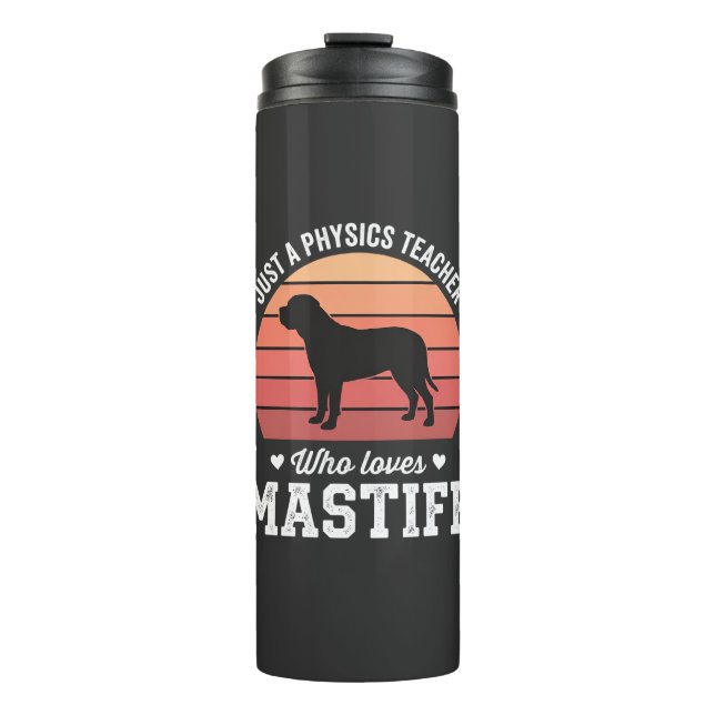 Mastiff-Physiklehrer-Hundefreund Thermosbecher (Vorderseite)