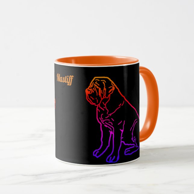 Mastiff Pilou Kaffeetasse (VorderseiteRechts)