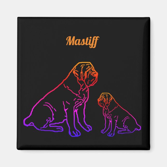 Mastiff Pilou Magnet (Vorne)