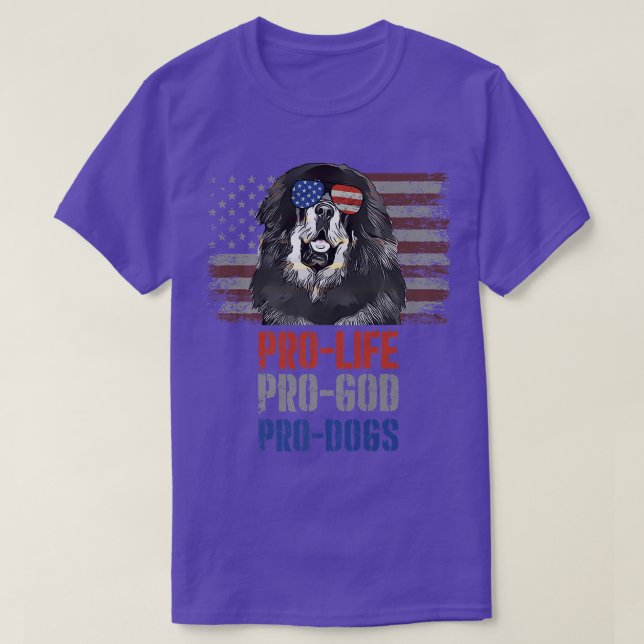 Mastiff Pro Life Pro God Pro Hunde Premium T-Shirt (Design vorne)