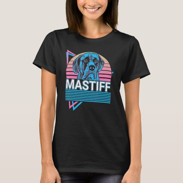 Mastiff Retro T-Shirt (Vorderseite)