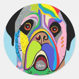 Mastiff Runder Aufkleber