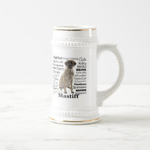 Mastiff Traits Stein Bierglas