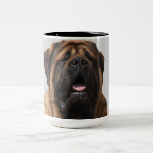 Mastiff Vacation English Mastiff Zweifarbige Tasse
