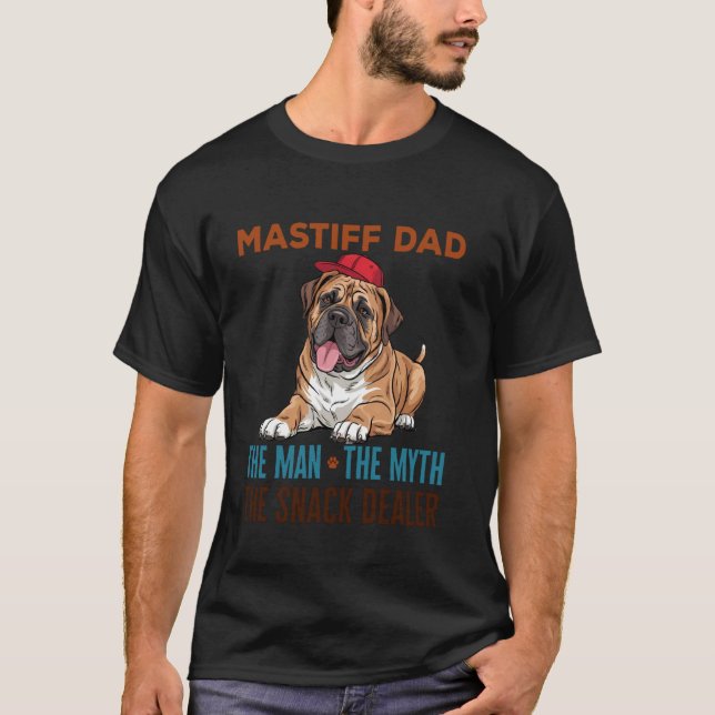 Mastiff-Vater T-Shirt (Vorderseite)