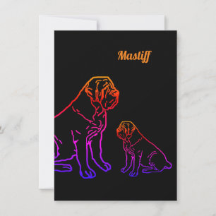 Mastiff Vatertag Best Friends  Einladung