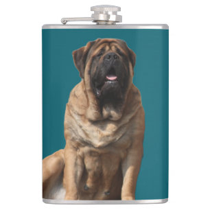 Mastiff Vatertag Best Friends Flachmann