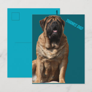 Mastiff Vatertag Best Friends  Postkarte