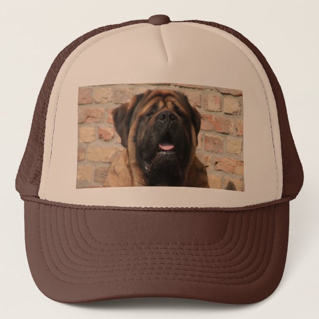 Mastiff Vatertag Best Friends  Truckerkappe (Vorderseite)