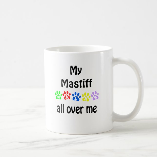 Mastiff Walks Design Tasse (Rechts)