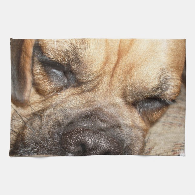 Mastiff-Welpen-Geschirrtuch Küchentuch (Horizontal)