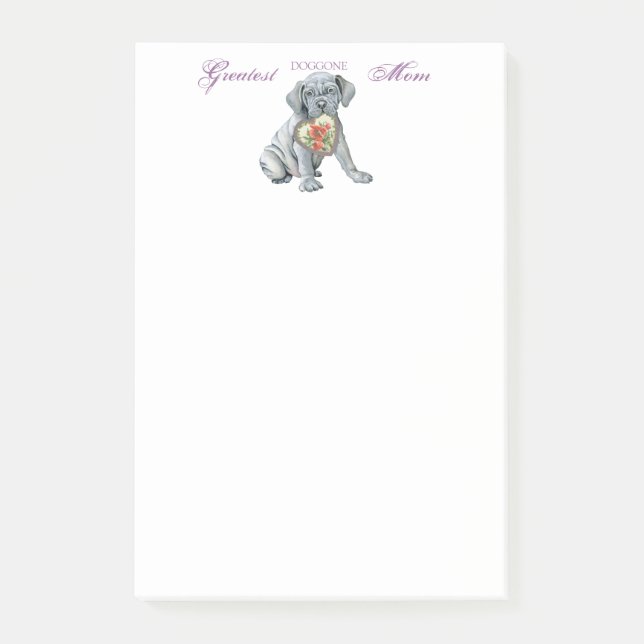 Mastino Heart Mama Post-it Notes Klebezettel (Vorderseite)