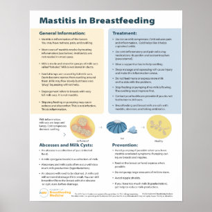 Mastitis in der Stillzeit Poster (Englisch)