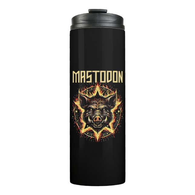 Mastodon Boar Fire Thermosbecher (Vorderseite)