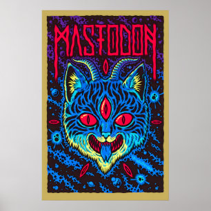 Mastodon Gig Poster Matt  Kunstdruck. Dreiaugig
