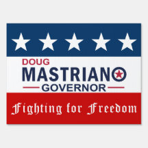 Mastriano für Governor Yard Sign Doppelseitige Med