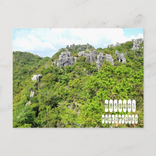 Masungi in Baras, Rizal Postkarte (Vorderseite)