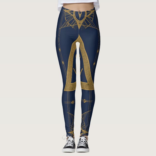 Masurische Symbole Leggings (Vorderseite)
