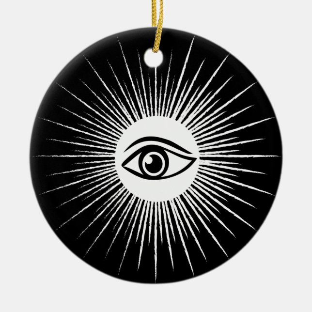 Masurisches Auge Keramikornament (Vorne)