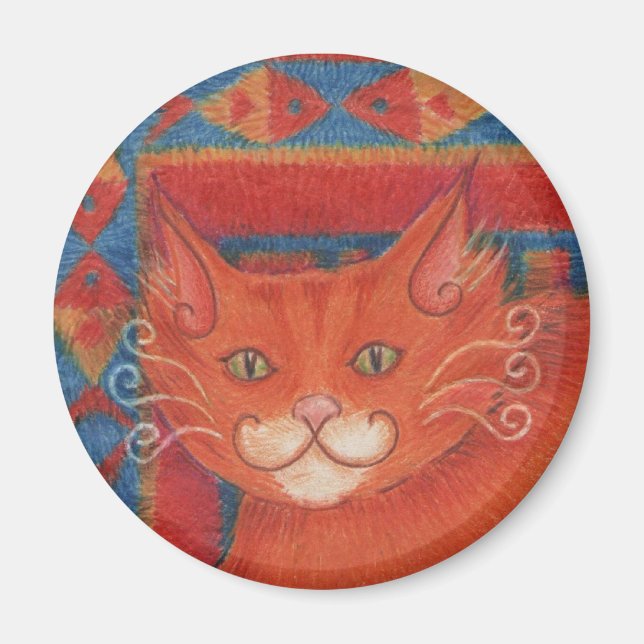 Mat Cats Magnet rund (Vorne)