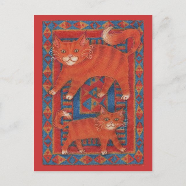 Mat Cats Postkarte (Vorderseite)