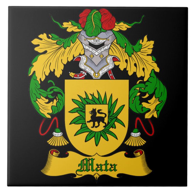 Mata Familienwappen Tile Fliese (Vorderseite)
