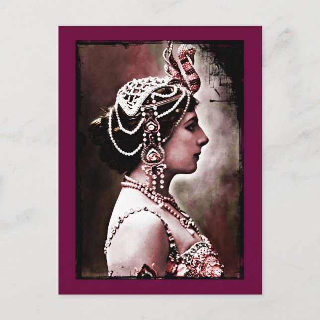 Mata Hari 1910 Postkarte (Vorderseite)