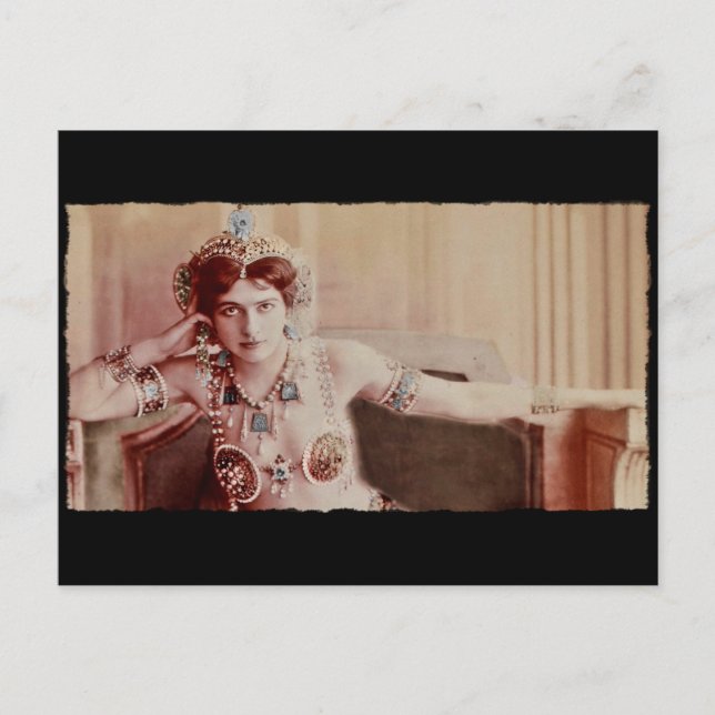 Mata Hari Harem Costume Postkarte (Vorderseite)