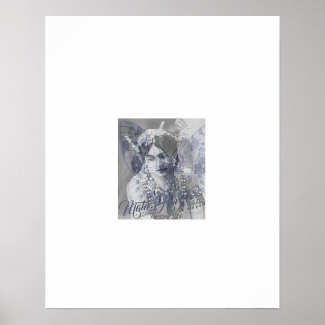Mata Hari – Margaretha Geertruida – butterfly Poster (Vorne)