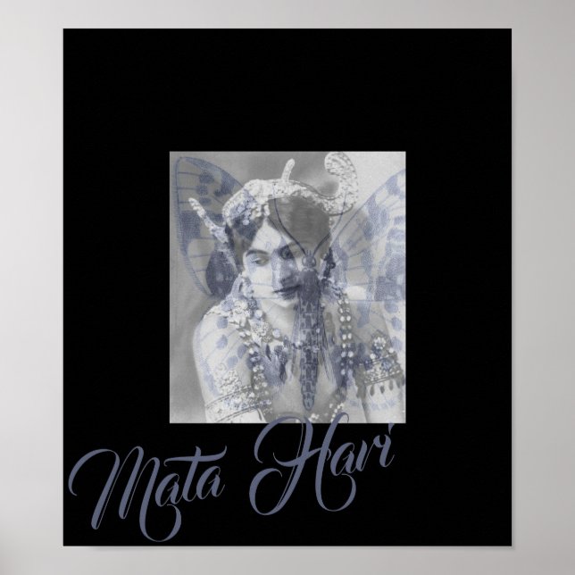 Mata Hari – Margaretha Geertruida – butterfly Poster (Vorne)