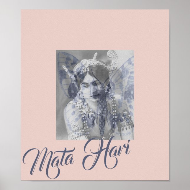 Mata Hari – Margaretha Geertruida – butterfly Poster (Vorne)