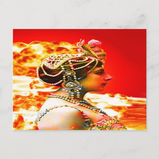 Mata Hari Postkarte (Vorderseite)