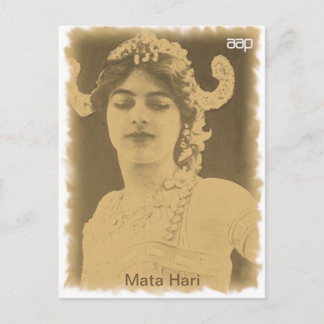 Mata Hari Postkarte (Vorderseite)