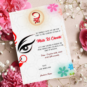 Mata Ki Chowki Goddess Durga Jagrata Einladung