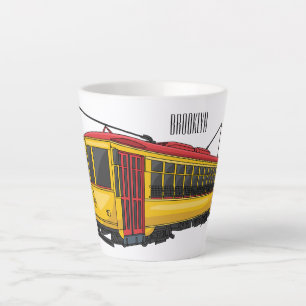 Mata Troley Cartoon Illustration Milchtasse