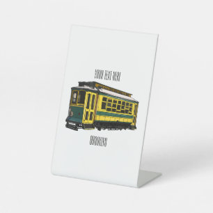 Mata Troley Cartoon Illustration Sockelschild