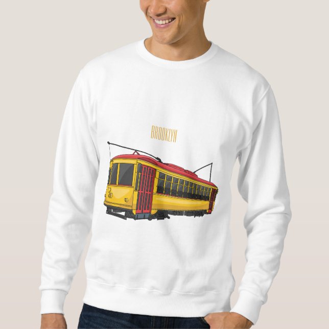 Mata Troley Cartoon Illustration Sweatshirt (Vorderseite)