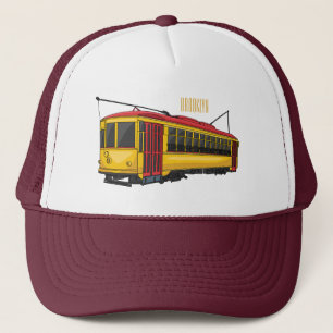 Mata Troley Cartoon Illustration Truckerkappe