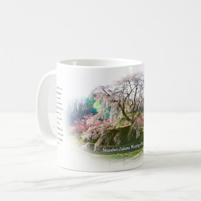 Matabei-Zakura Weeping Cherry Tree Kaffeetasse (Vorderseite Links)