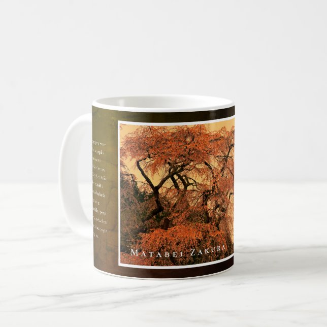 Matabei-Zakura Weeping Cherry Tree Kaffeetasse (Vorderseite Links)