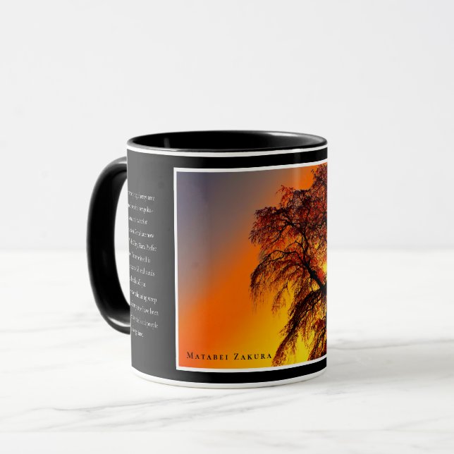 Matabei-Zakura Weeping Cherry Tree Tasse (Vorderseite Links)